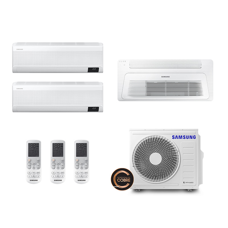 Ar Condicionado Multisplit Tri 33000 Btu2x120009000 Quentefrio Inverter Samsung 220v 0382